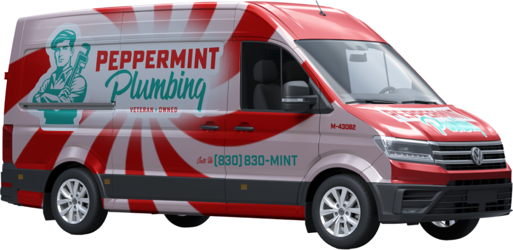 peppermint plumbing van