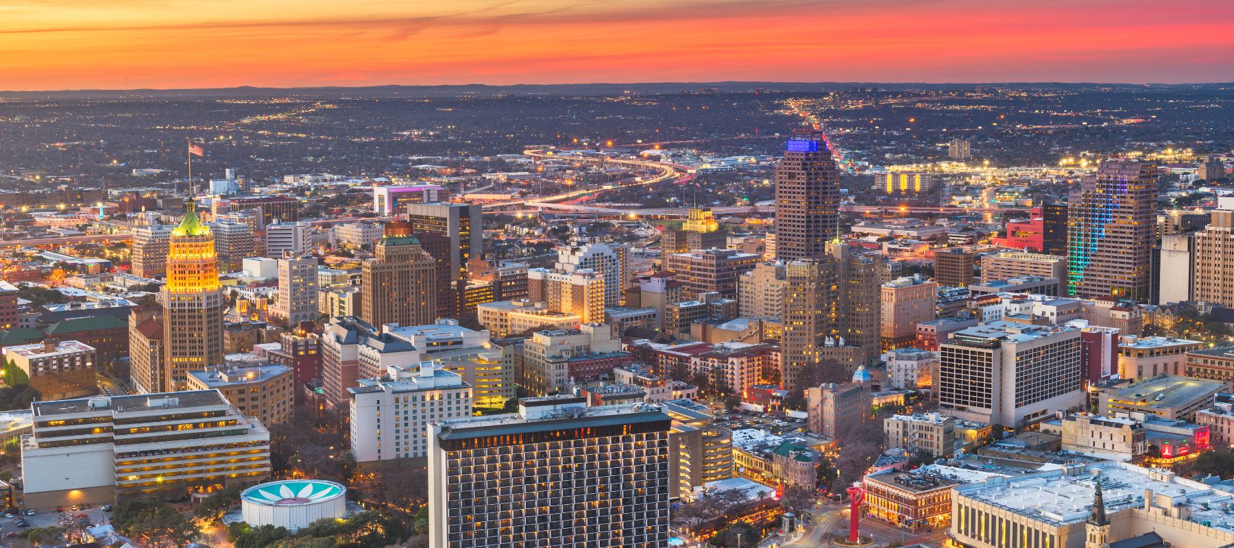 san antonio texas aerial view